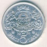Lettország 1931. 5L Ag T:2