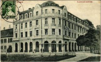 1928 Nagyszeben, Hermannstadt, Sibiu; Boulevard szálloda, fürdő / hotel, bath (EK)