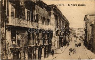 1920 Licata, Via Vittorio Emanuele / street (EK)