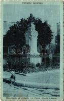 1920 Termini Imerese, Monumento ad Umberto I in Piazza Alberto Amedeo / statue (EK)