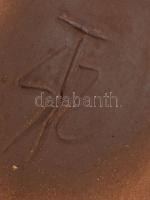 Szemereki Teréz: Organikus váza, kerámia, jelzett, hibátlan, m: 16 cm