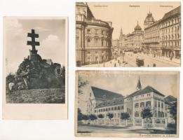 14 db főleg RÉGI magyar város és motívum képeslap, vegyes minőség / 14 mostly pre-1945 Hungarian tow...