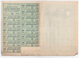 Mándok 1927. "Mándoki Takarékpénztár Részvénytársaság" tíz részvénye egyenként 20P-ről, ös...