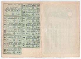 Mándok 1927. "Mándoki Takarékpénztár Részvénytársaság" tíz részvénye egyenként 20P-ről, ös...