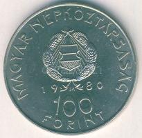 1980. 100Ft "Szovjet-magyar közös űrrepülés" T:BU