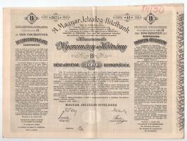 Budapest 1906. "A Magyar Jelzálog-Hitelbank Nyeremény-Kötvénye" "B" részkötvény ...