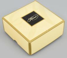 Herendi kék Apponyi mintás asztali óra, "Agrana 2011" matricás felirattal/logóval. Kézzel ...