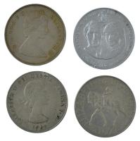 Nagy-Britannia 1965. 1C Cu-Ni II. Erzsébet / Churchill + 1977. 25p Cu-Ni II Erzsébet ezüst jubileum + 1981. 25p Cu-Ni Királyi esküvő + Királyi esküvő / Hosszú életet és boldogságot Al emlékérem (39mm) T:1- Great Britain 1965. 1 Crown Cu-Ni Elizabeth II / Churchill + 1977. 25 New Pence Cu-Ni Elizabeth II Silver Jubilee + 1981. 25 New Pence Cu-Ni Royal Wedding + Royal Wedding / Long Life and Happiness Al commemorative medallion (39mm) C:AU