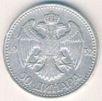 Jugoszlávia 1932. 50D Ag I. Sándor T:3 ph,ü