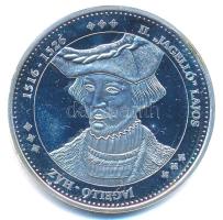 DN Magyarország Keresztény Királyai / II. Lajos 1516-1526 Ag emlékérem (20g/0.333/38mm) T:PP