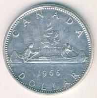 Kanada 1966. 1$ Ag "Kenu" T:2