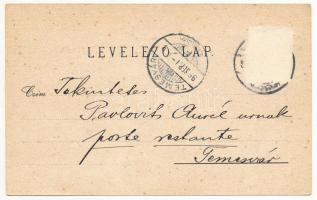 1899 (Vorläufer) Temesvár, Timisoara; Jenő herceg tér, Losonczy tér, üzletek, piac, Belváros, Balázs...