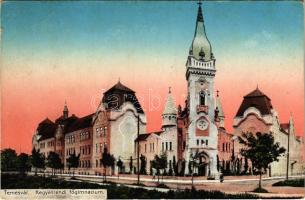 1915 Temesvár, Timisoara; Kegyes-rendi főgimnázium / grammar school (kis szakadás / small tear)