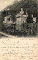1904 Herkulesfürdő, Baile Herculane; Erzsébet nyaraló. R. Krizsány kiadása / Villa Elisabeth, spa (szakadás / tear)