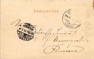 1904 Herkulesfürdő, Baile Herculane; Cserna részlet. R. Krizsány kiadása / riverside (Rb)