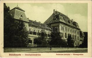 1933 Dicsőszentmárton, Tarnaveni, Diciosanmartin; Vármegyeháza. Koloman Dosztal kiadása / Prefectura Judetului / county hall (EK)
