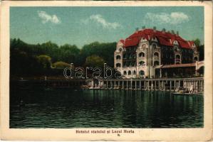 1925 Vízakna, Salzburg, Ocna Sibiului; Hotelul statului si Lacul Horia / szálloda, fürdő / hotel, spa, bath, lake (EK)
