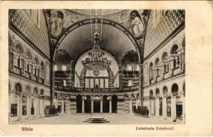 1927 Nagyszeben, Hermannstadt, Sibiu; Catedrala (interiorul) / Székesegyház, belső / cathedral, interior (EK)