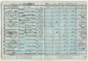 1939-1940. 2 darab " A Magyar Királyi Postatakarékpénztár" betétkönyv, kitöltve, perforáci...