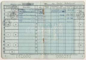 1939-1940. 2 darab " A Magyar Királyi Postatakarékpénztár" betétkönyv, kitöltve, perforáci...