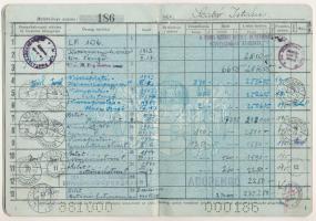 1939-1940. 2 darab " A Magyar Királyi Postatakarékpénztár" betétkönyv, kitöltve, perforáci...