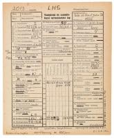 cca 1970 Vonójármű és személykocsi nyilvántartási lapok, HÉV járművek műszaki adatlapjai (mozdonyok,...