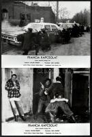 cca 1971 ,,Francia kapcsolat" című amerikai bűnügyi film jelenetei és szereplői, 21 db vintage ...