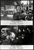 cca 1971 ,,Francia kapcsolat" című amerikai bűnügyi film jelenetei és szereplői, 21 db vintage ...