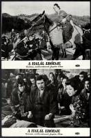 cca 1969 ,,A halál erődje" című japán film jelenetei és szereplői, 27 db vintage produkciós fil...