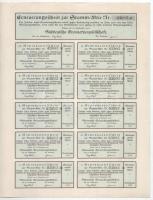 Passau, 1923. "Dél-német Gránit Részvénytársaság" 10.000M-ról szóló részvénye (4x), ebből ...