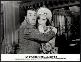 cca 1964 ,,Nyugodj meg Kedves" című francia - olasz filmvígjáték jelenetei és szereplői (köztük...