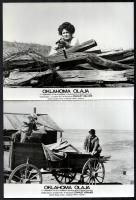 cca 1973 ,,Oklahoma olaja című amerikai westernfilm jelenetei és szereplői, 9 db vintage produkciós filmfotó, ezüst zselatinos fotópapíron, a használatból eredő (esetleges) kisebb hibákkal, 18x24 cm
