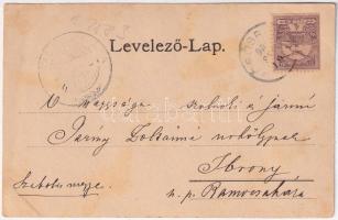 1900 Körösbánya, Kőrösbánya, Altenburg, Baia de Cris; Római katolikus templom, Cebei román ortodox t...