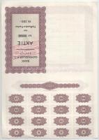 Svájc / Zürich 1930. "Guyerzeller Bank" 500Fr-ról szóló részvénye szelvényekkel, pecsételé...