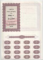 Svájc / Zürich 1930. "Guyerzeller Bank" 500Fr-ról szóló részvénye szelvényekkel, pecsételé...