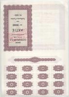 Svájc / Zürich 1930. "Guyerzeller Bank" 500Fr-ról szóló részvénye szelvényekkel, pecsételé...