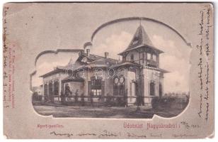 1903 Nagyvárad, Oradea; Sport pavilon. Sebő I. Imre kiadása / Sport pavilion. Art Nouveau (kis szakadás / small tear)