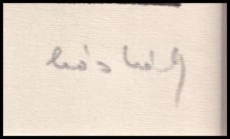 Kós Károly (1883-1977): Sebes vár. Linómetszet, papír, paszpartuban, utólagos jelzéssel, 10×10 cm