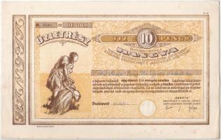 Budapest 1939. "Hangya Termelő-Értékesítő és Fogyasztási Szövetkezet" üzletrésze 10P-ről (...