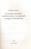 Winkler Gusztáv: Az európai kultúrkör hadművészete a kezdetektől a magyar honfoglalásig. Bp., 1993, ...