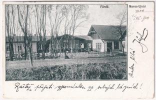 1900 Marosújvár, Uioara, Ocna Mures; Fürdő / spa (kis szakadások / small tears)