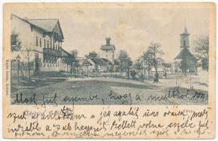 1908 Bethlen, Beclean; Fő tér. Kajári István kiadása / main square (EK)