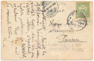 1908 Bethlen, Beclean; Fő tér. Kajári István kiadása / main square (EK)