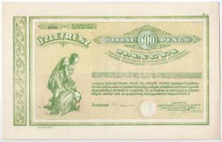 Budapest 1943. "Hangya Termelő-Értékesítő és Fogyasztási Szövetkezet" üzletrésze 500P-ről,...