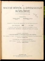 1928 A Magyar Mérnök- és Építész-egylet Közlönye. Szerk.: Feyér Gyula, Majorossy Gyula. LXIII. évf. 1-52. sz. Mellékletek: A Magyar Mérnök- és Építész-egylet havi füzetei V. évf. 1-12. sz.; Technika és Közgazdaság VI. évf. 1-19. sz. (Egybekötve). Bp., 1928, Magyar Mérnök- és Építész-egylet. Számos fekete-fehér illusztrációval, kihajtható mellékletekkel. Korabeli félvászon-kötésben, kissé sérült borítóval, helyenként kissé foltos lapokkal, sérült fűzéssel.