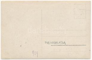 1908 Menyháza, Monyásza, Moneasa; iskolai kirándulás a hegyi kútnál / school trip at the mineral wat...