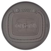 Rónay Attila (1971-) 2007. "Puskás Ferenc 1927-2006" patinázott Ag emlékérem kopottas dísz...