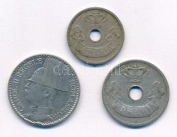 Románia 1906. 5b + 10b + 1937. 50L T:2- ph, ü. Romania 1906. 5 Bani + 10 Bani + 1937. 50 Lei C:VF edge error, ding