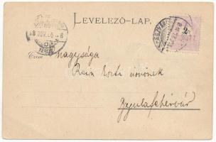 1898 (Vorläufer) Kudzsir, Kudsir, Cugir; Kancsu duzzasztó, gát. Bilder aus den transsylvanischen Alp...