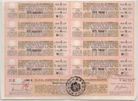 Budapest 1917. "A magyar korona országai 6%-kal kamatozó Járadékkölcsön" államadóssági köt...